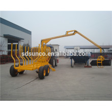 8Tons Logging Loader Trailer with Crane